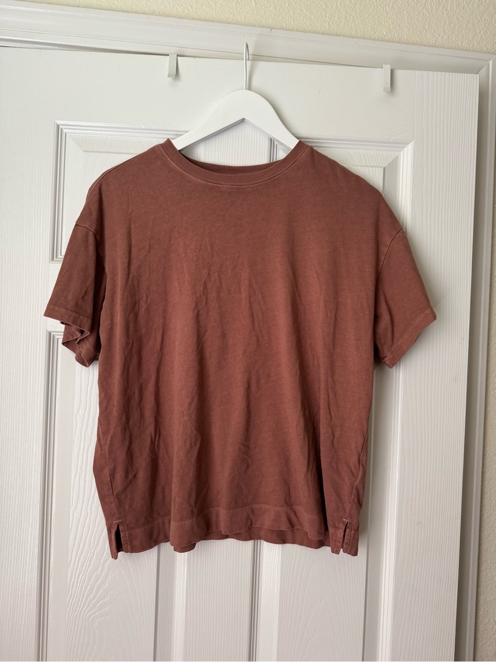 Old Navy Warm Taupe Vintage Crew Neck Tee